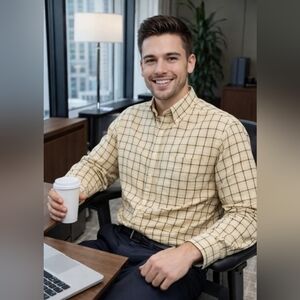 BROOKS BROTHERS Irish Linen Shirt size Medium